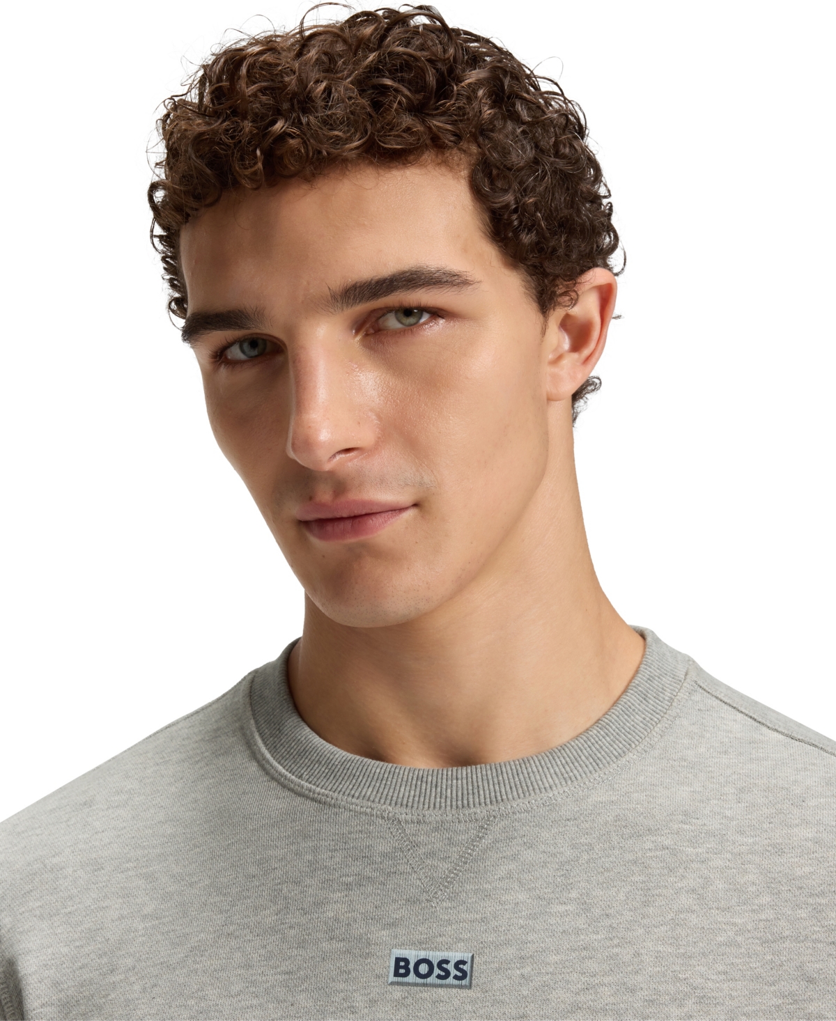 Hugo Boss X Dallas Cowboys Sweatshirt With Helmet Graphic In Gray