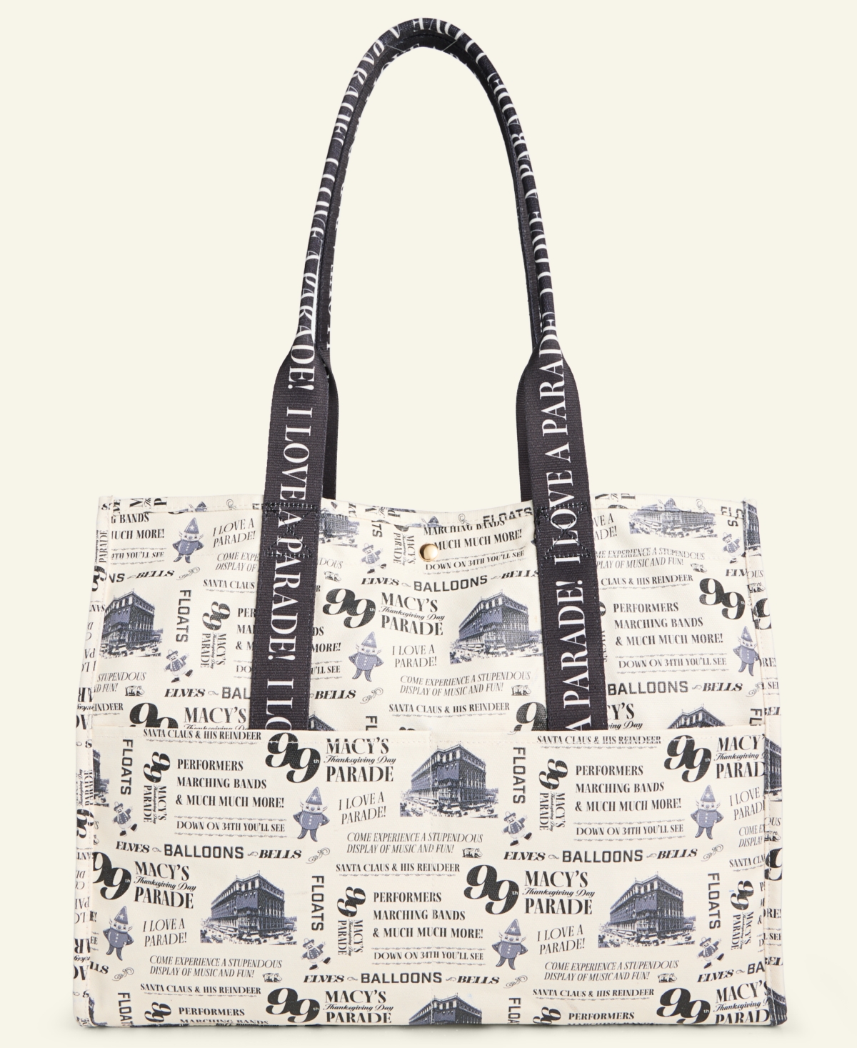 Macy's Thanksgiving Day Parade Large Wax Coated Tote Bag,  Exclusive In Multi