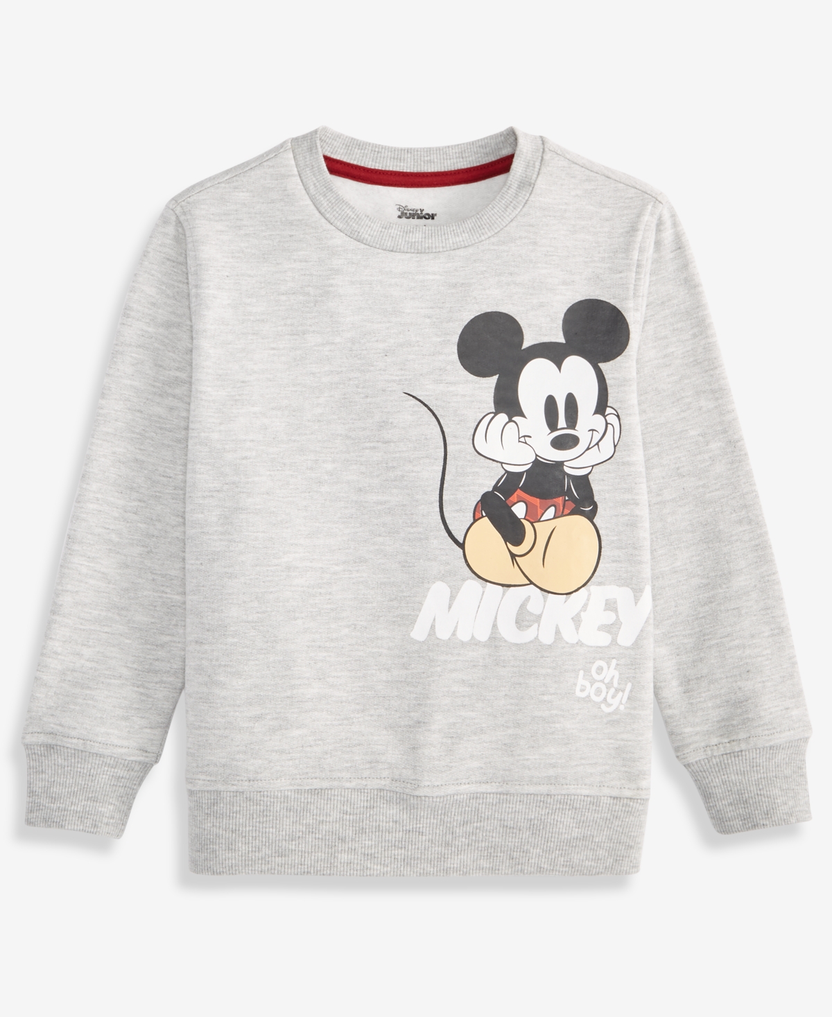 Epic Threads Boys Toddler 2t-4t Mickey Graphic Long-sleeve Sweatshirt, Macy's Exclusive In Gray