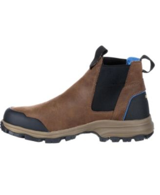 Men's Blue Collar Chelsea Waterproof Work Romeo Boot
