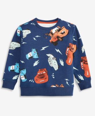 Epic Threads - Toddler Boys 2T-4T Cars-Print Crewneck Knit Sweatshirt