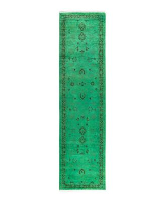 ADORN HAND WOVEN RUGS - Fine Vibrance M1339 2'6"x10'2" Runner Area Rug