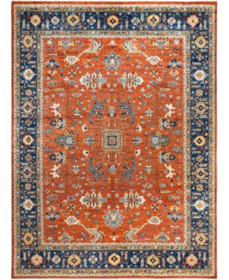 Adorn Hand Woven Rugs Serapi M0103 69 Rug Collection In Orange