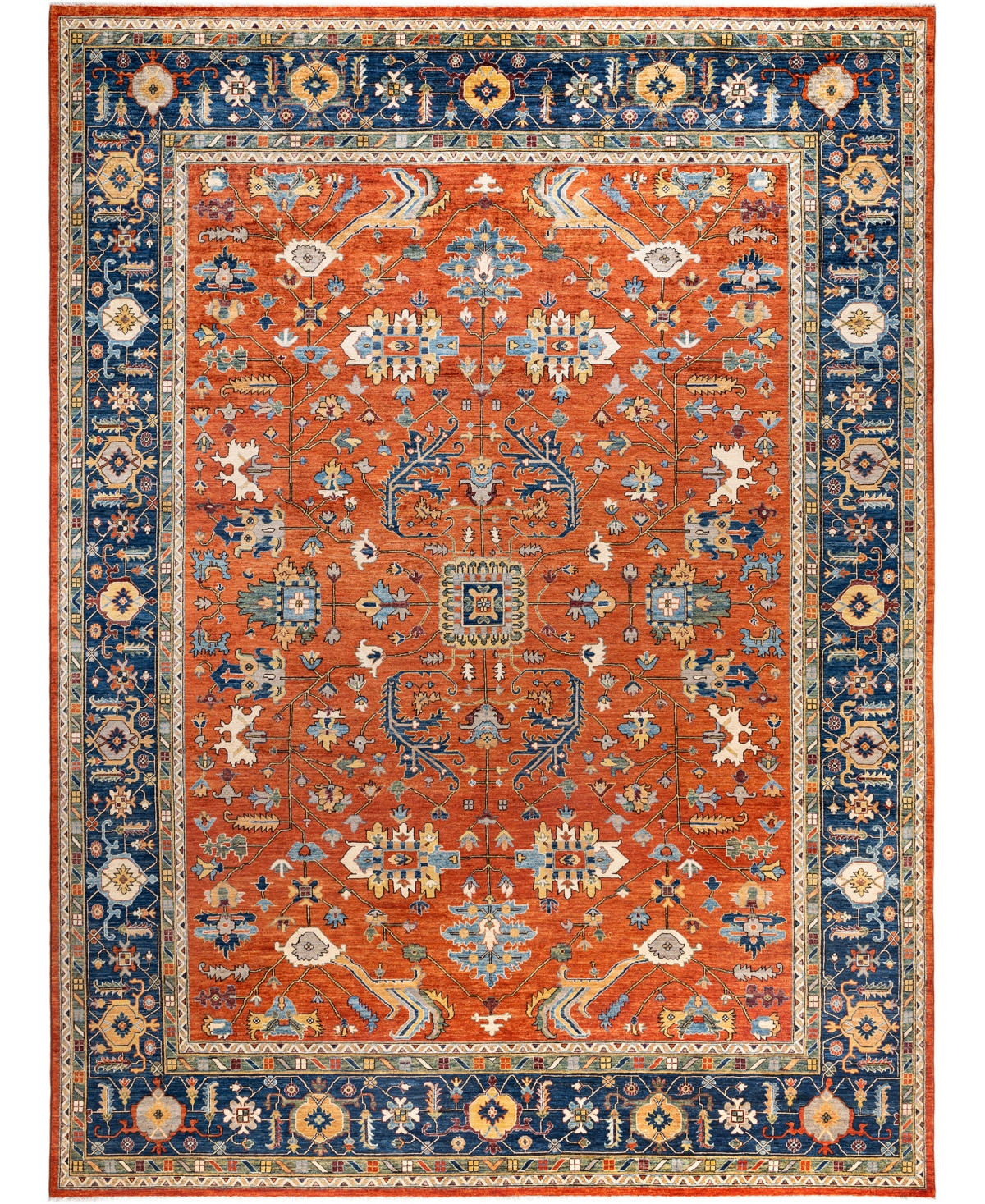 Adorn Hand Woven Rugs Serapi M0103-69 10'3"x13'10" Area Rug In Orange