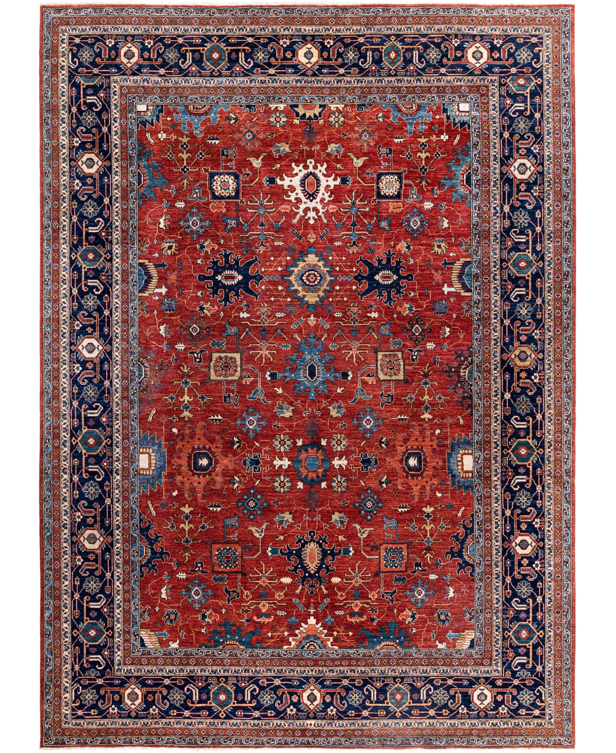 Adorn Hand Woven Rugs Serapi M0103-78 10'1"x13'10" Area Rug In Red