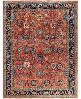 Adorn Hand Woven Rugs Serapi M0103 91 Rug Collection In Red