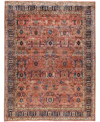 Adorn Hand Woven Rugs Serapi M0103 97 Rug Collection In Pink