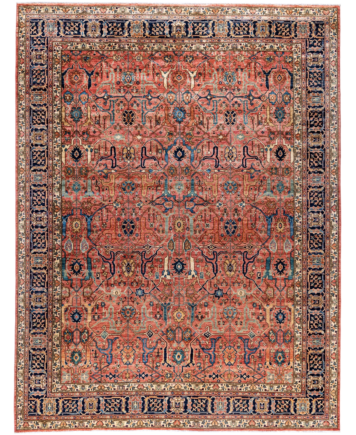Adorn Hand Woven Rugs Serapi M0103-97 9'x11'10" Area Rug In Pink