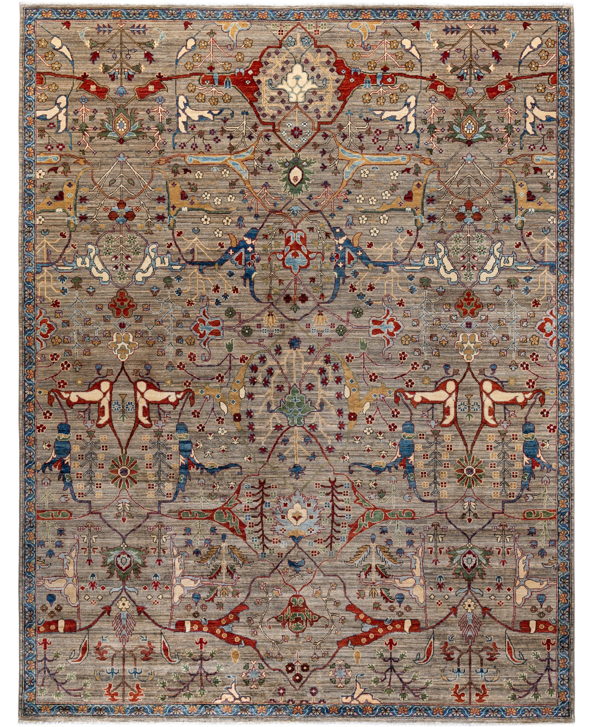 Adorn Hand Woven Rugs Serapi M0103-148 9'3"x11'11" Area Rug In Brown