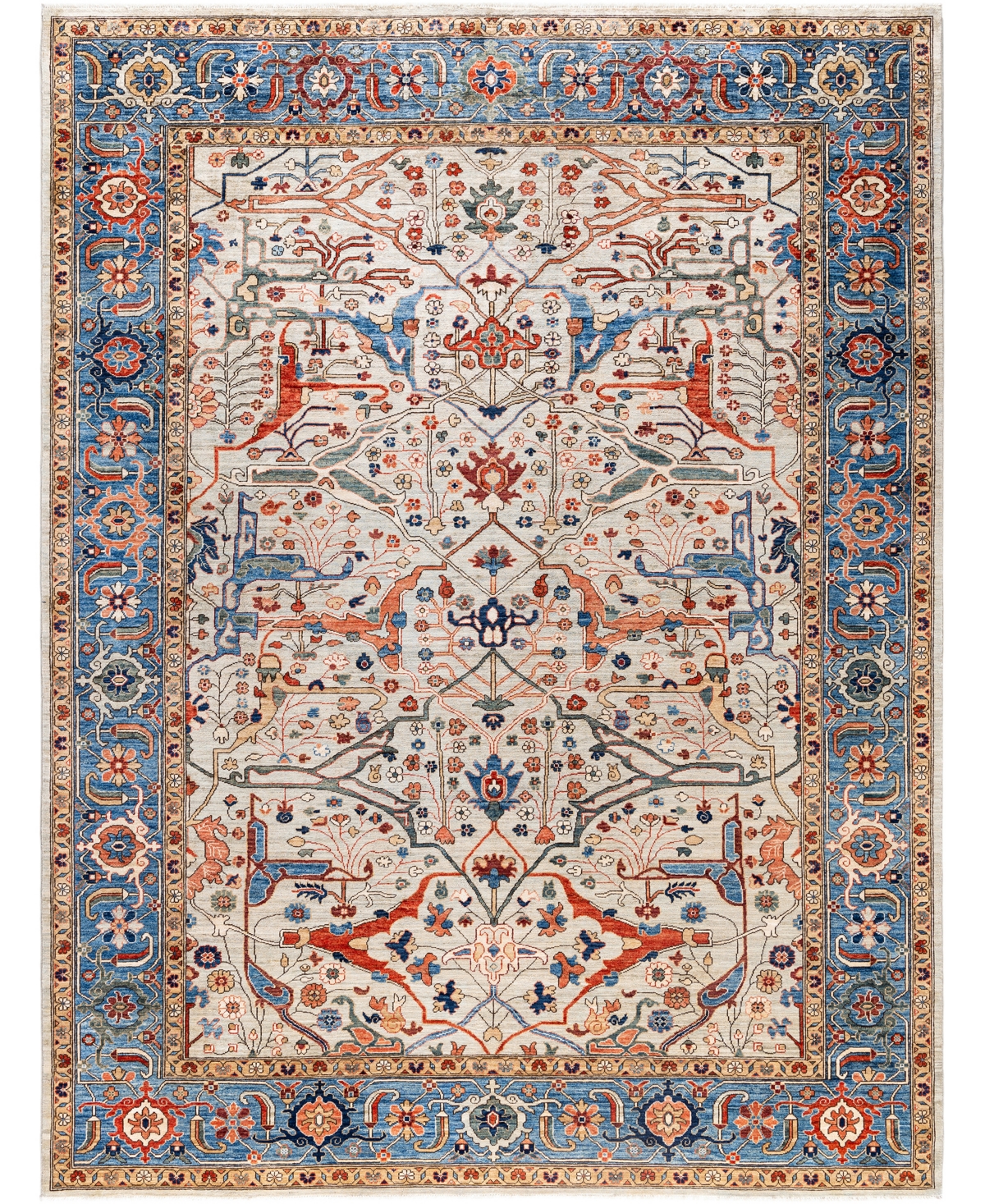 Adorn Hand Woven Rugs Serapi M0103-184 9'x11'10" Area Rug In Gray
