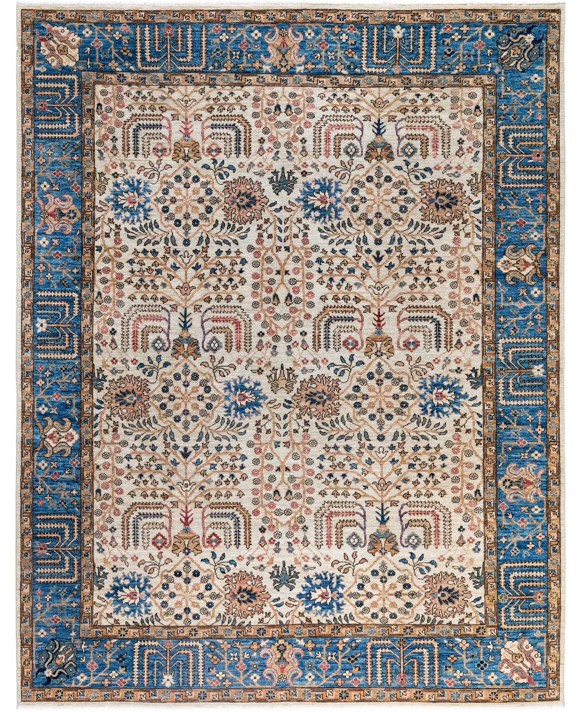 Adorn Hand Woven Rugs Serapi M0103-255 7'11"x10' Area Rug In White