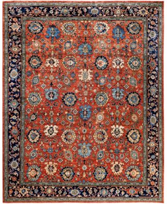Adorn Hand Woven Rugs Serapi M0103 265 Rug Collection In Orange