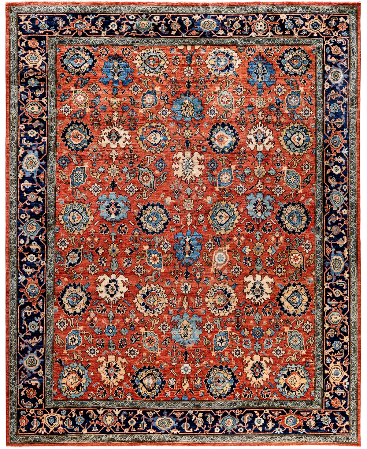 Adorn Hand Woven Rugs Serapi M0103-265 8'x9'10" Area Rug In Orange