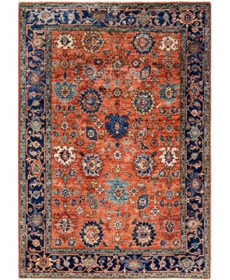 Adorn Hand Woven Rugs Serapi M0103 293 Rug Collection In Orange