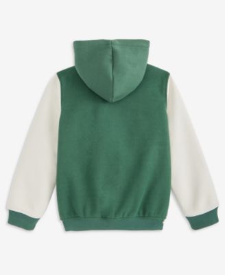 Little Boys Hooded Varsity Jacket