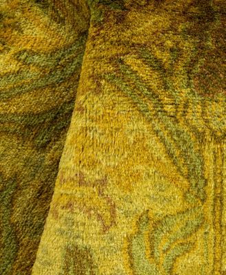 Adorn Hand Woven Rugs Fine Vibrance M1171 Rug Collection In Yellow