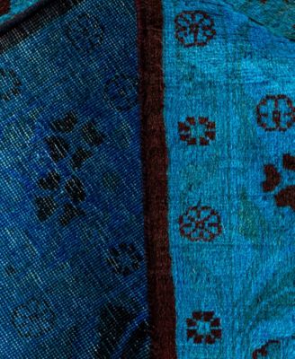 Adorn Hand Woven Rugs Fine Vibrance M1444 Rug Collection In Blue