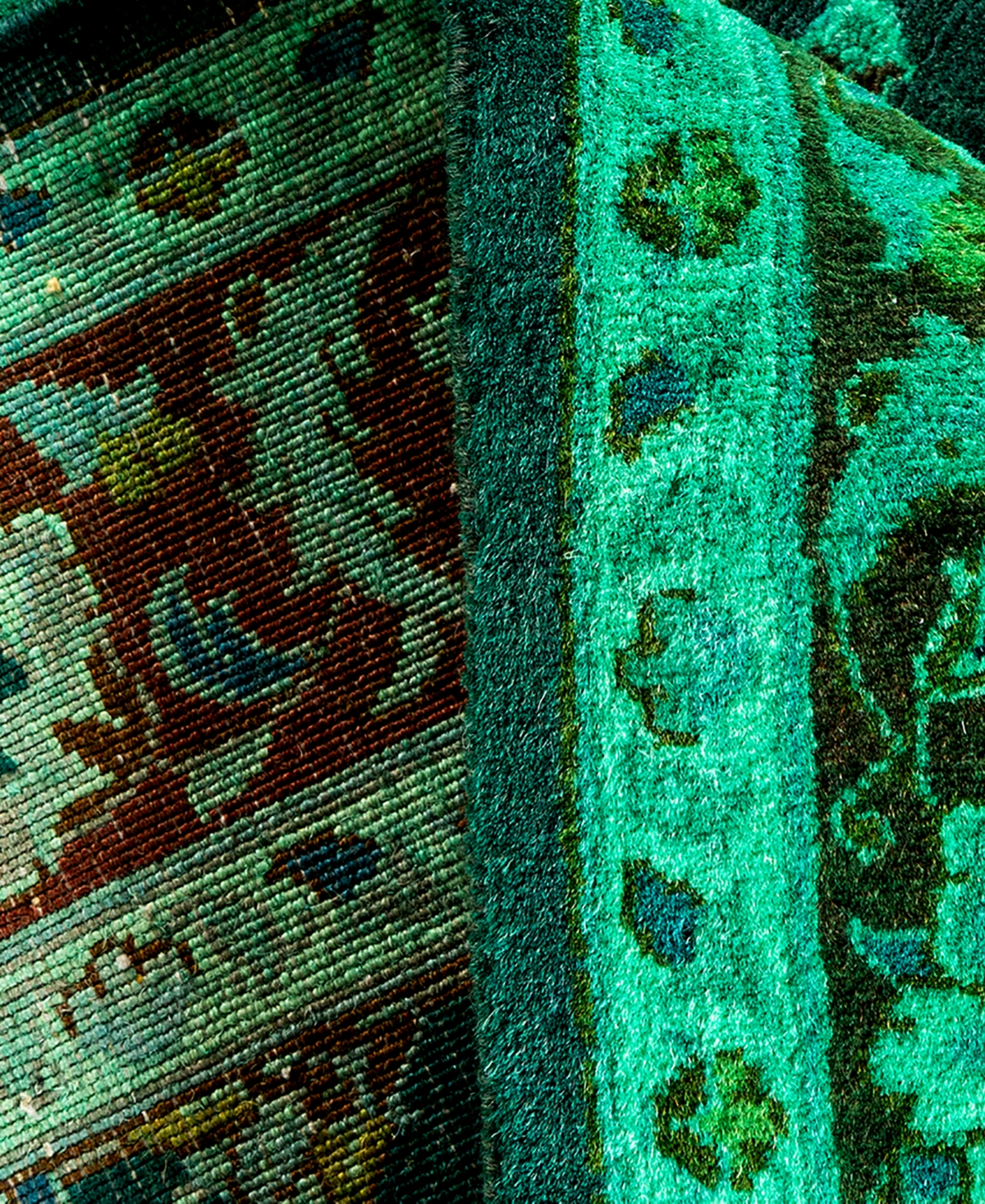 Adorn Hand Woven Rugs Fine Vibrance M1192 3'2"x5'2" Area Rug In Green