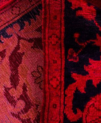 Adorn Hand Woven Rugs Fine Vibrance M1265 Rug Collection In Red