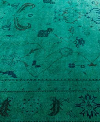 Adorn Hand Woven Rugs Fine Vibrance M1515 Rug Collection In Green