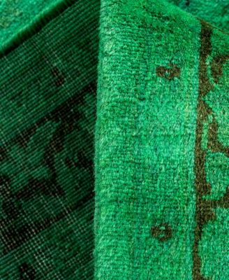 Adorn Hand Woven Rugs Fine Vibrance M1339 Rug Collection In Green