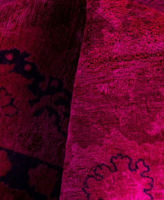 Adorn Hand Woven Rugs Fine Vibrance M1273 Rug Collection In Pink