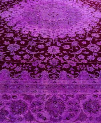 Adorn Hand Woven Rugs Fine Vibrance M1366 Rug Collection In Purple