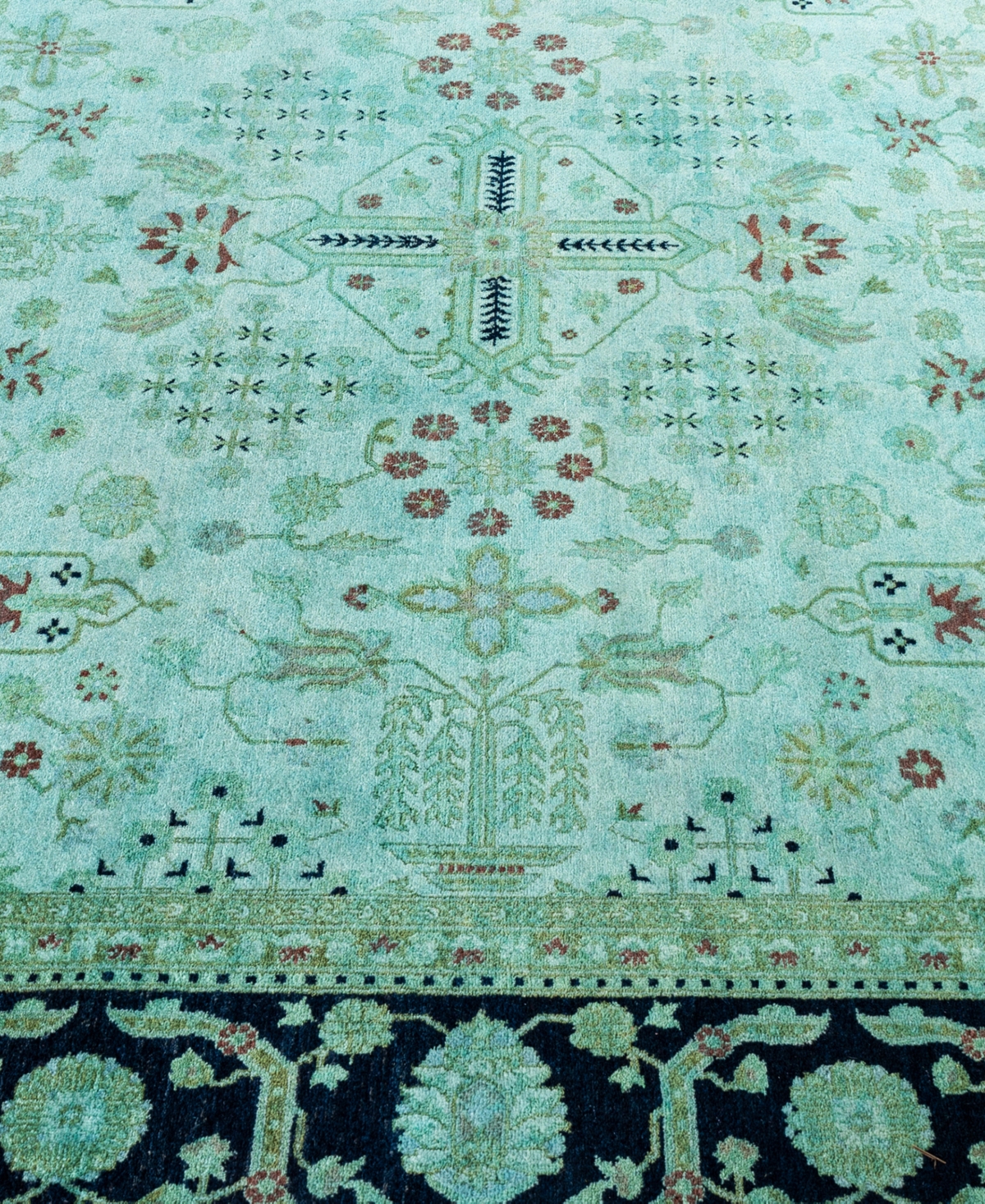 Adorn Hand Woven Rugs Fine Vibrance M1381 6'1"x8'10" Area Rug In Green
