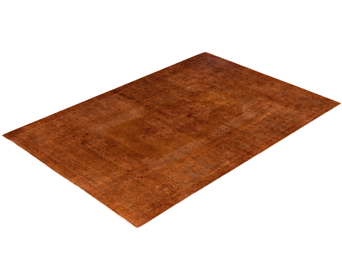 Adorn Hand Woven Rugs Fine Vibrance M1482 5'2"x7'7" Area Rug In Orange