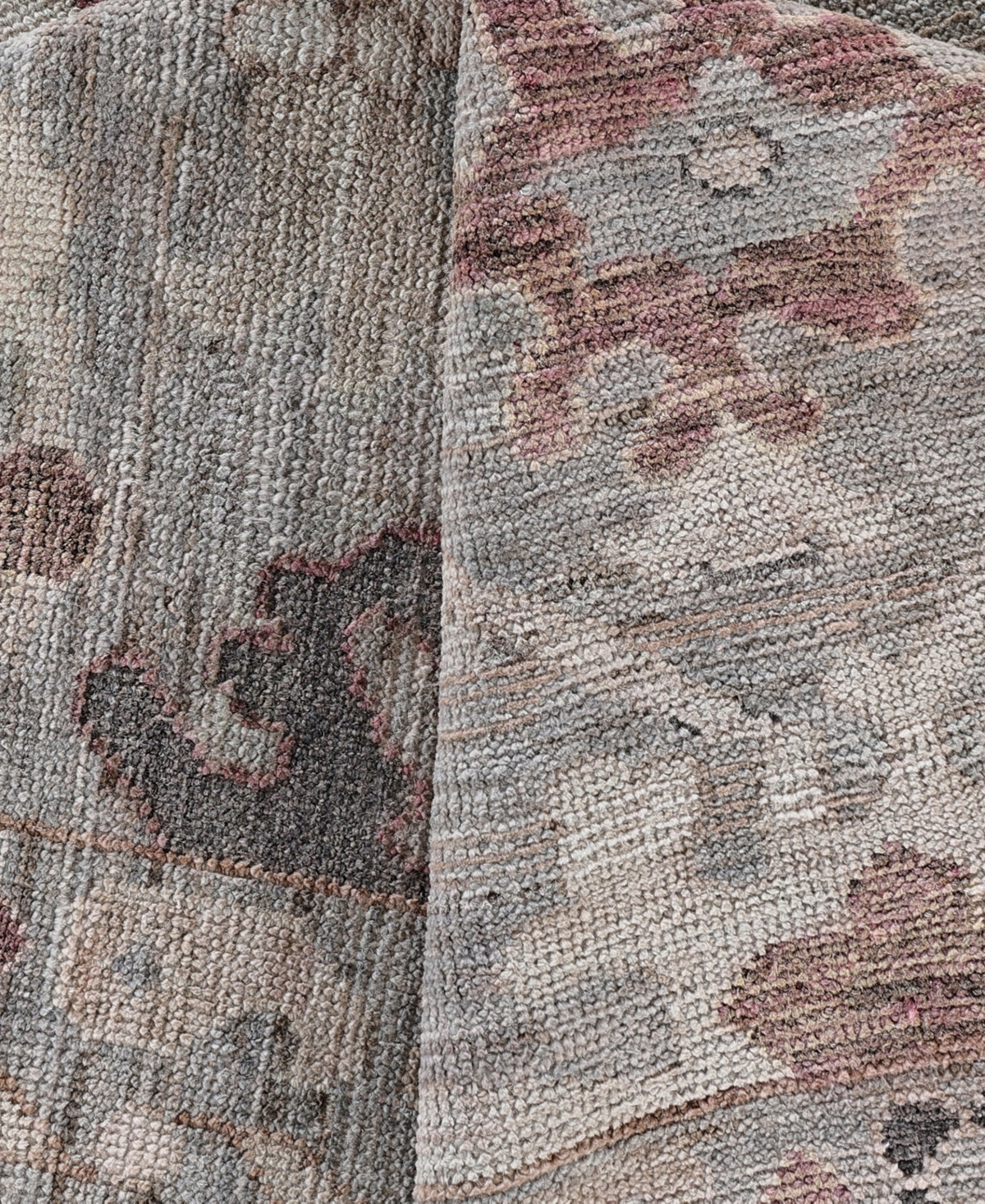 Adorn Hand Woven Rugs Colorful Oushak M0103-43 8'10"x11'10" Area Rug In Gray