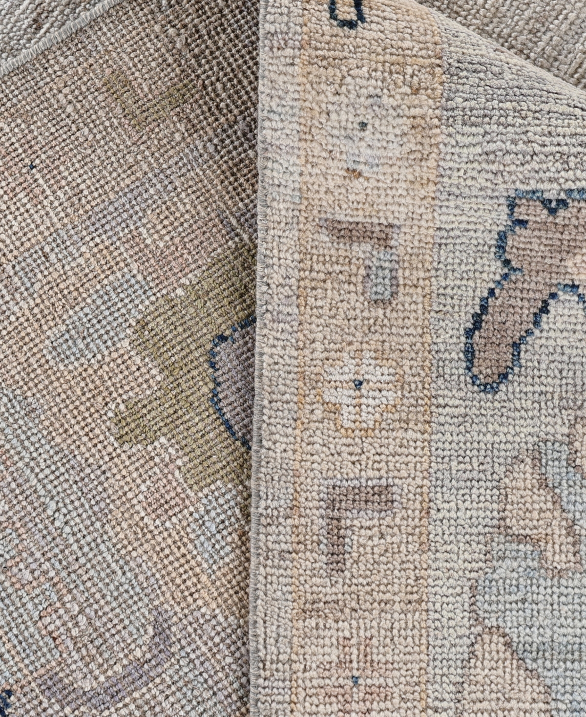 Adorn Hand Woven Rugs Colorful Oushak M0103-47 8'x9'9" Area Rug In Gray