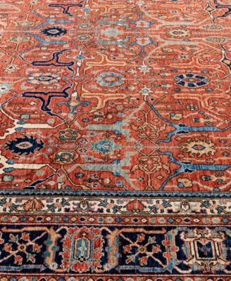Adorn Hand Woven Rugs Serapi M0103 54 Rug Collection In Red