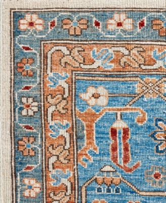Adorn Hand Woven Rugs Serapi M0103 55 Rug Collection In Gray