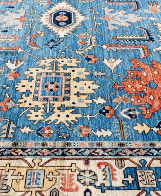 Adorn Hand Woven Rugs Serapi M0103 59 Rug Collection In Blue
