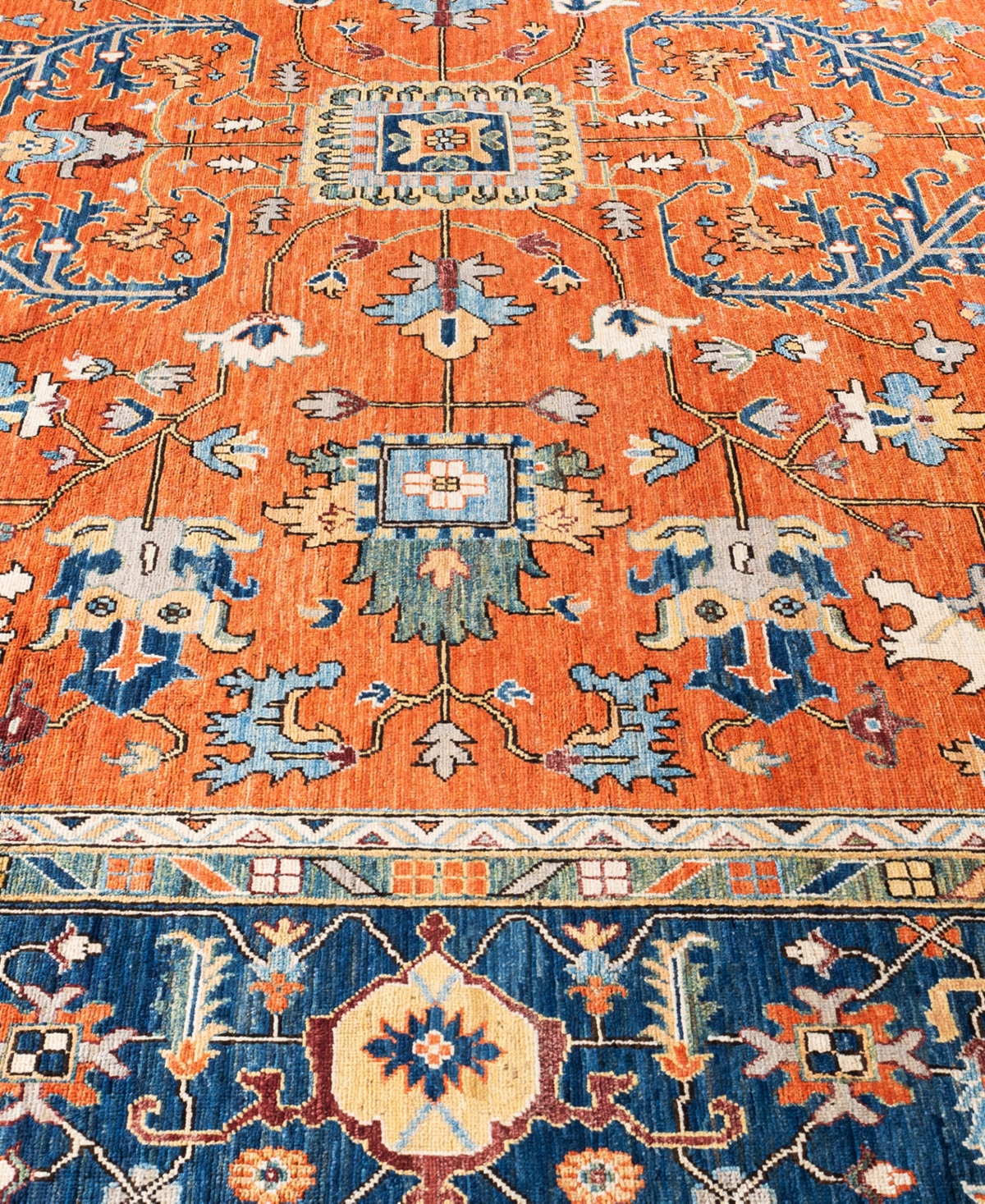 Adorn Hand Woven Rugs Serapi M0103-69 10'3"x13'10" Area Rug In Orange