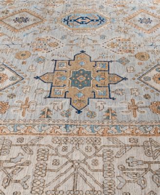 Adorn Hand Woven Rugs Serapi M0103 74 Rug Collection In Gray