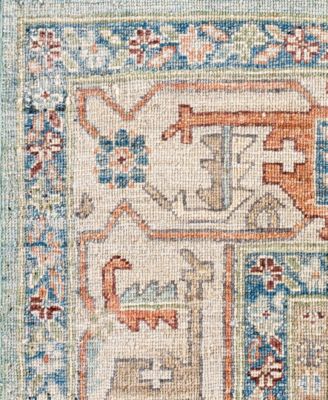 Adorn Hand Woven Rugs Serapi M0103 94 Rug Collection In Green