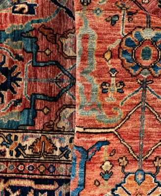 Adorn Hand Woven Rugs Serapi M0103 97 Rug Collection In Pink