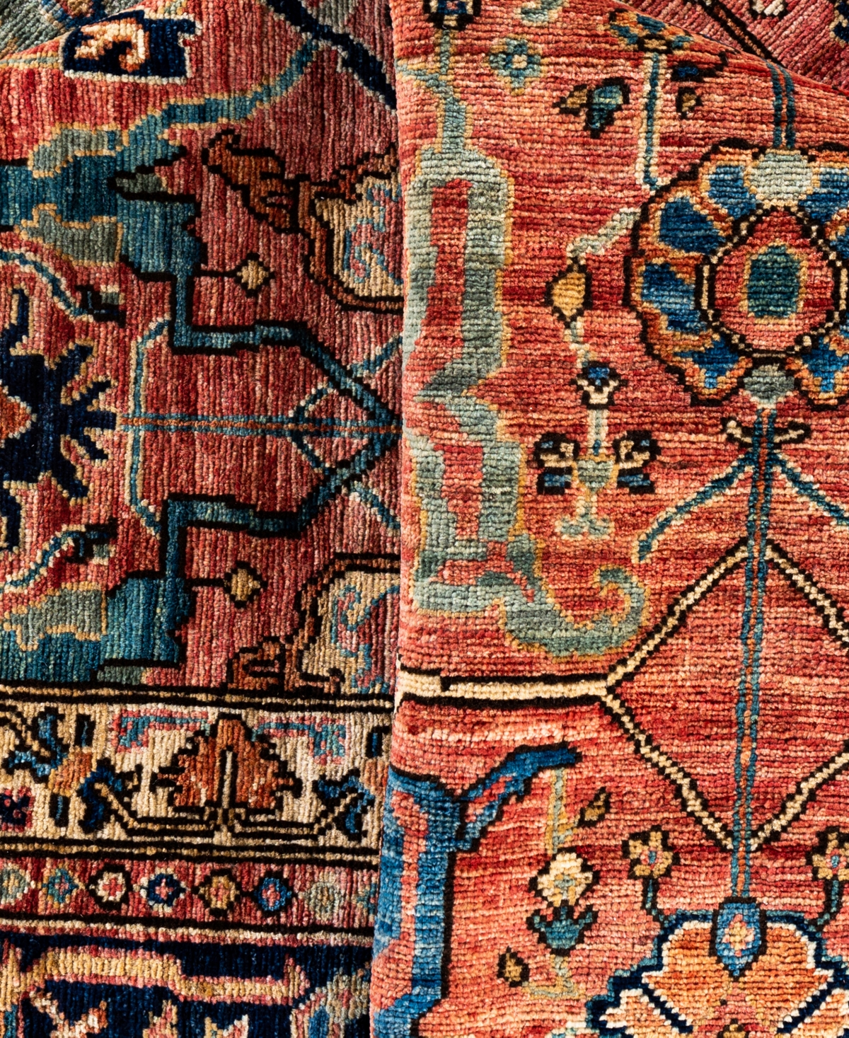 Adorn Hand Woven Rugs Serapi M0103-97 9'x11'10" Area Rug In Pink