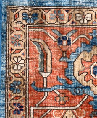 Adorn Hand Woven Rugs Serapi M0103 99 Rug Collection In Blue