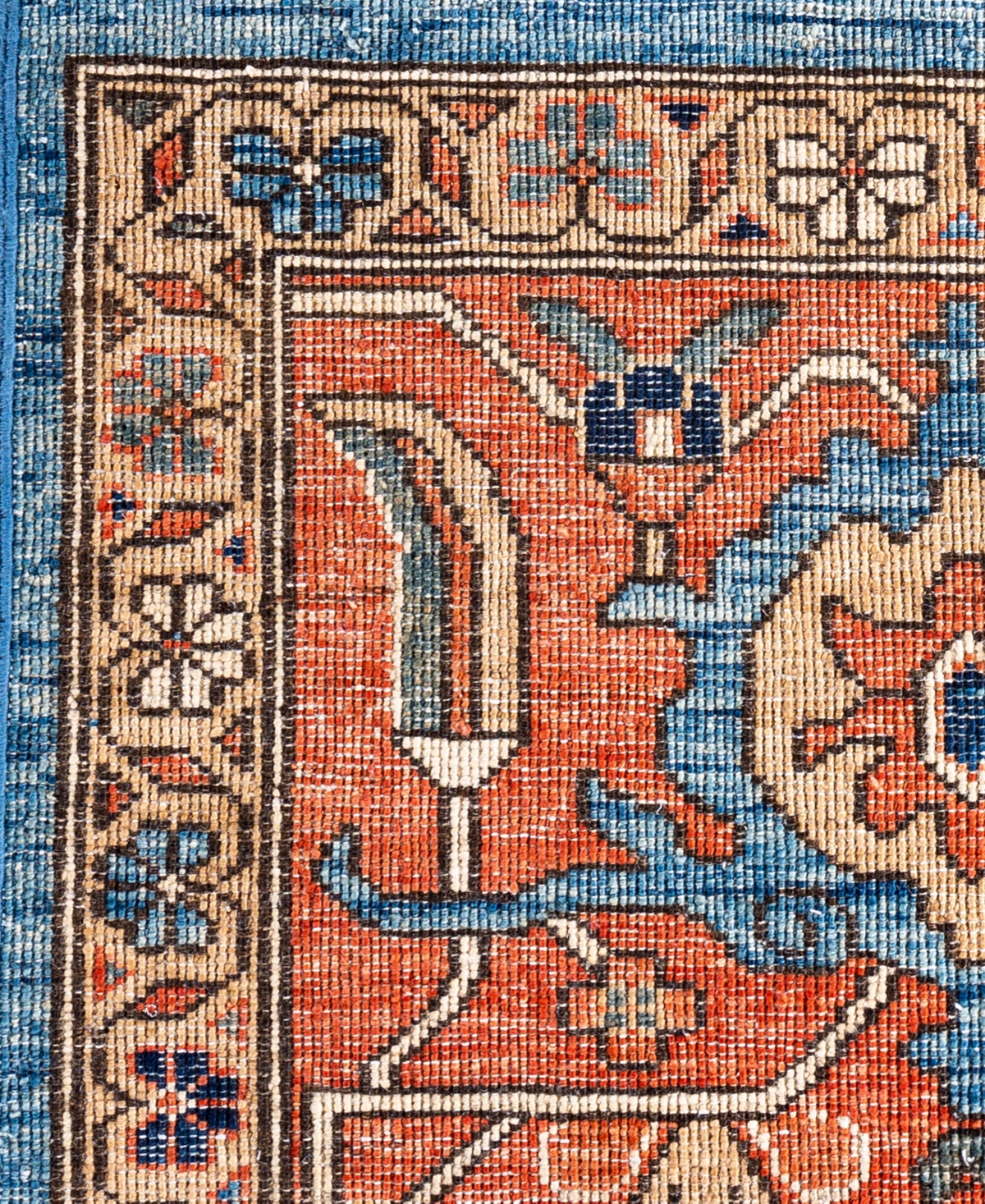Adorn Hand Woven Rugs Serapi M0103-99 9'x11'11" Area Rug In Blue