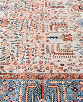 Adorn Hand Woven Rugs Serapi M0103 116 Rug Collection In Gray