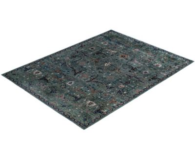 Adorn Hand Woven Rugs Serapi M0103 122 Rug Collection In Green