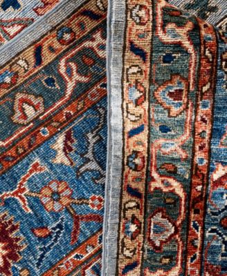 Adorn Hand Woven Rugs Serapi M0103 129 Rug Collection In Gray