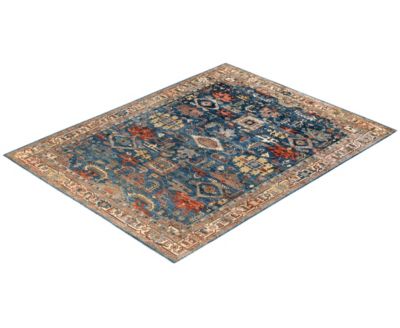 Adorn Hand Woven Rugs Serapi M0103 147 Rug Collection In Blue
