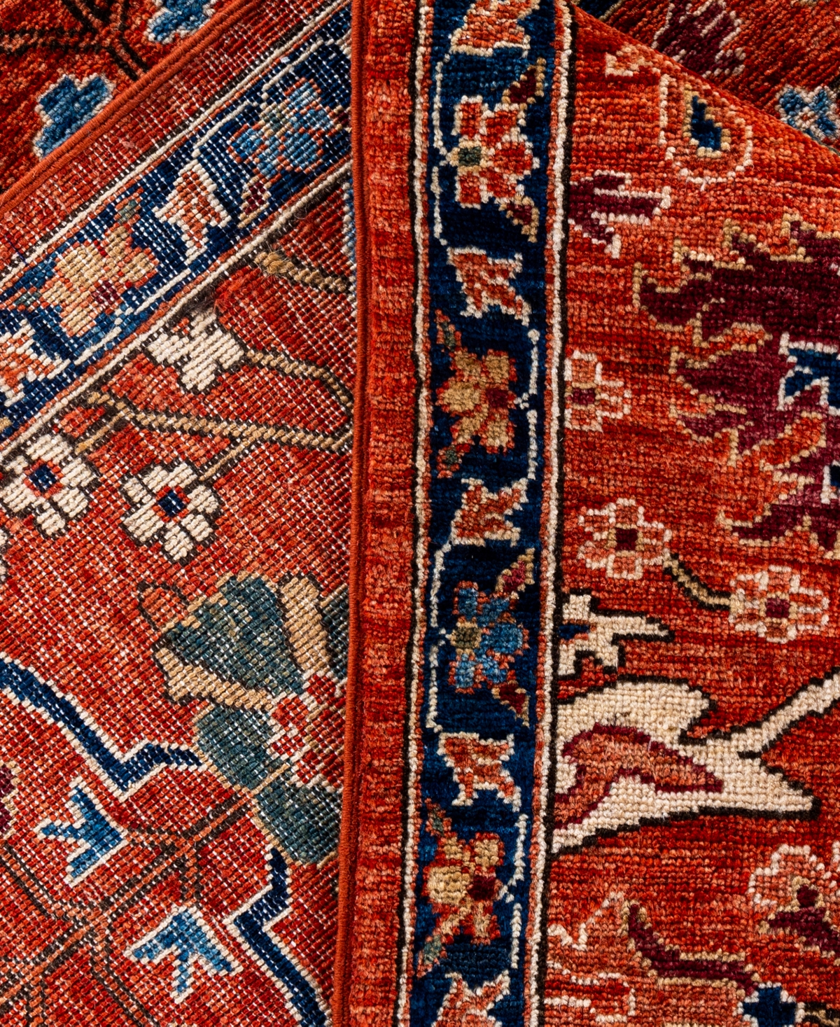Adorn Hand Woven Rugs Serapi M0103-149 8'11"x11'9" Area Rug In Red