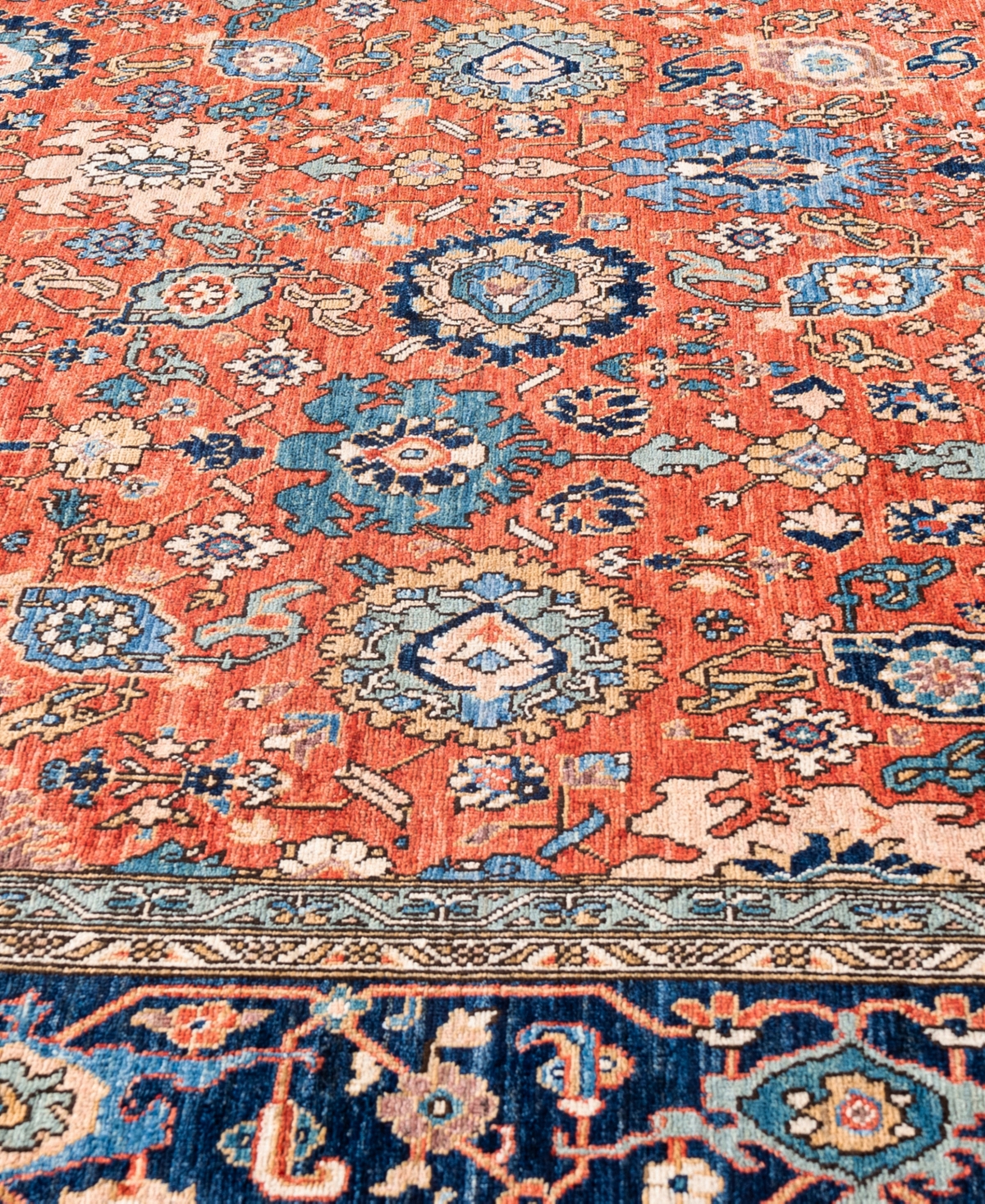 Adorn Hand Woven Rugs Serapi M0103-161 8'11"x11'10" Area Rug In Red