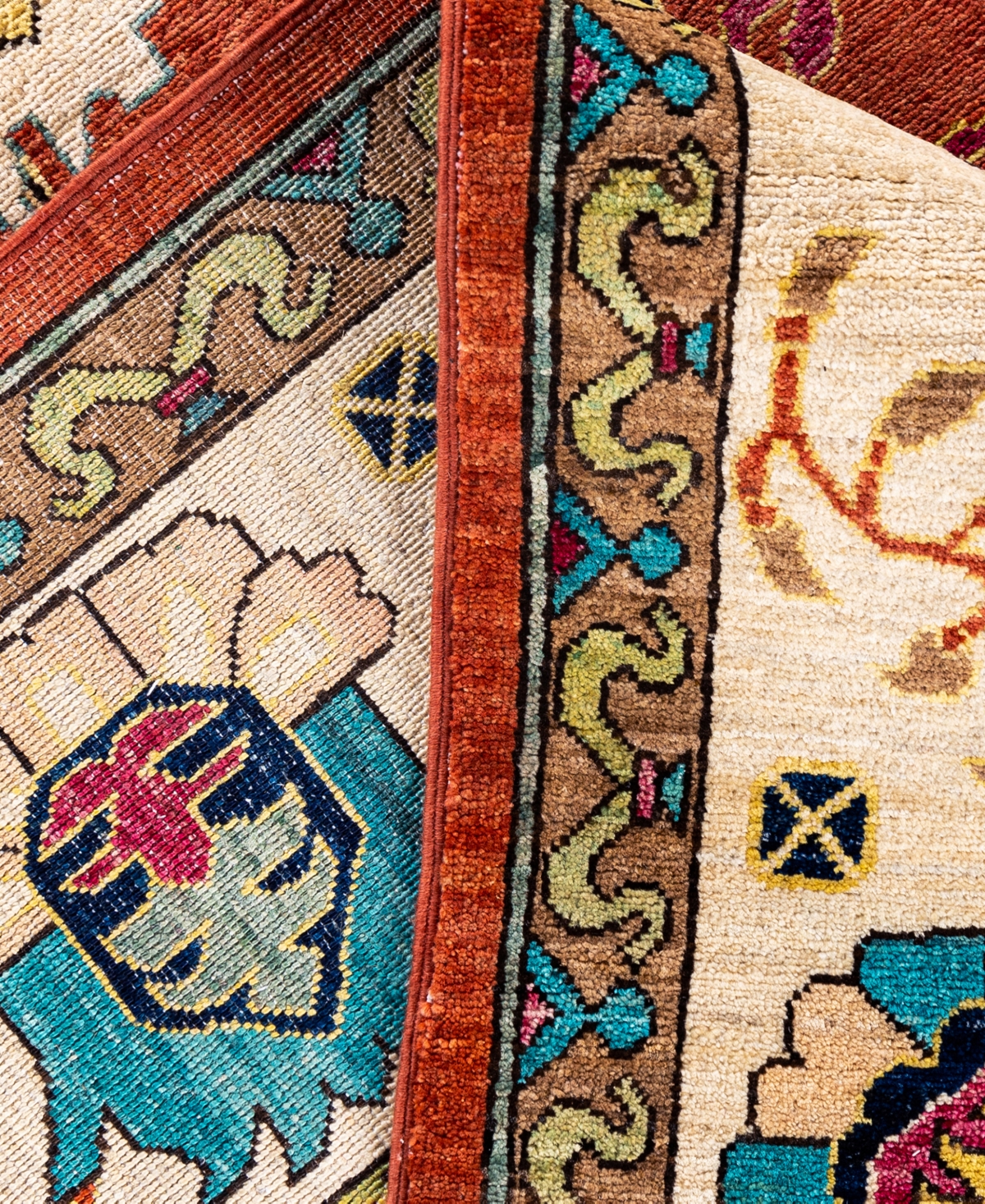 Adorn Hand Woven Rugs Serapi M0103-174 9'x12'2" Area Rug In Orange