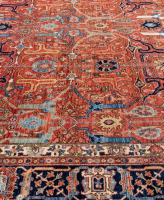 Adorn Hand Woven Rugs Serapi M0103 176 Rug Collection In Red