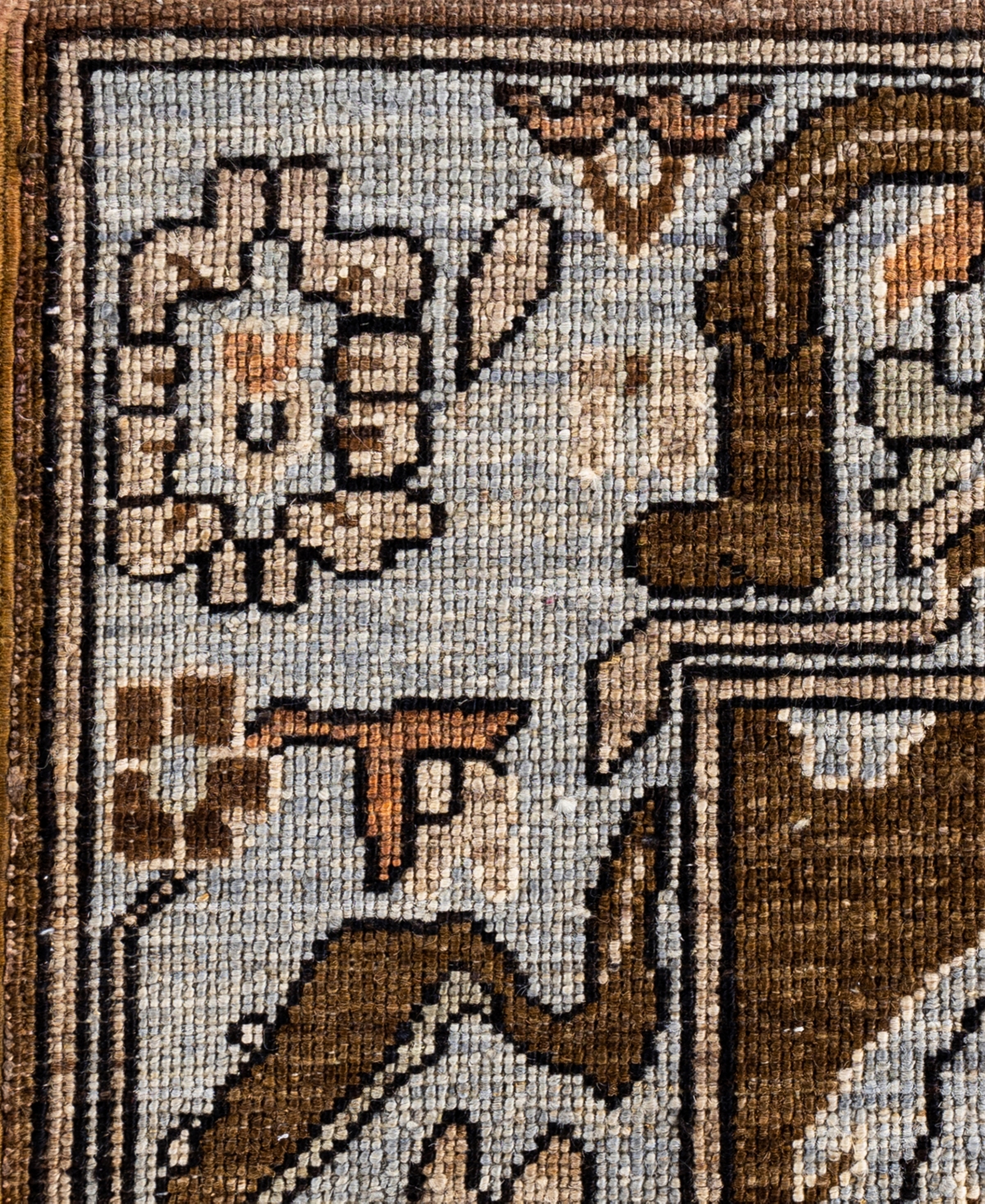 Adorn Hand Woven Rugs Serapi M0103-196 8'2"x9'9" Area Rug In Brown